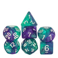 Acrylic Blue & Purple Glitter Dice