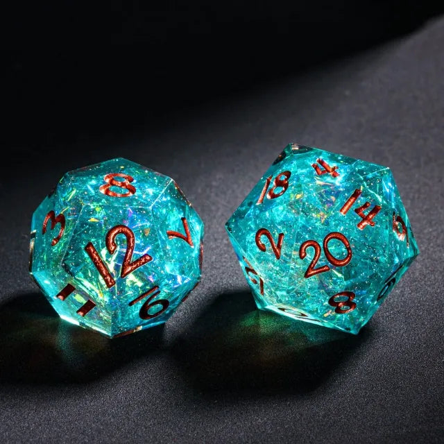 Sharp Glitter Nebula Dice