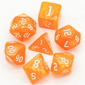 Acrylic Orange Macaron Dice