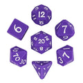 Silicone Purple Dice with White Numbers