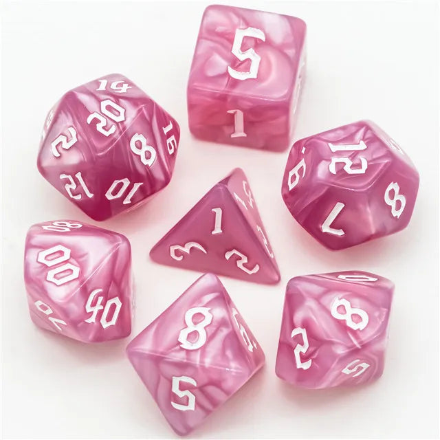 Acrylic Rose Macaron Dice