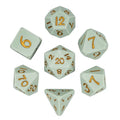 Silicone White Dice with Gold Numbers