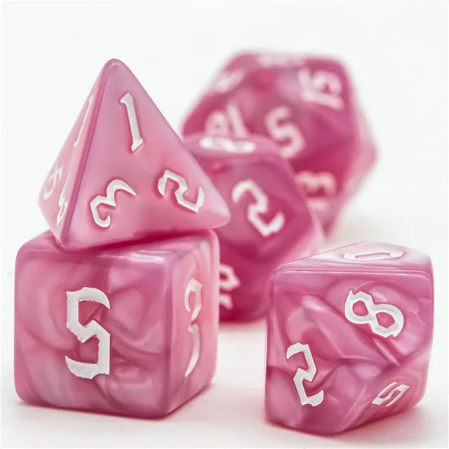 Acrylic Rose Macaron Dice