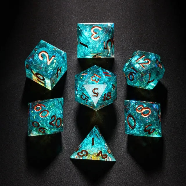 Sharp Glitter Nebula Dice