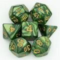 Acrylic Green Marbled Dice