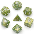 Acrylic Green Glitter Dice