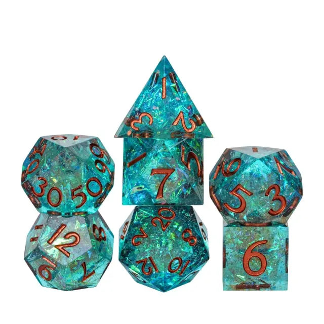 Sharp Glitter Nebula Dice