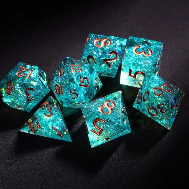 Sharp Glitter Nebula Dice