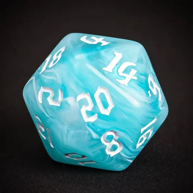 Acrylic Imitation Blue Jade Dice
